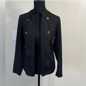 Love Tree Black Vintage Blazer With Bronze Buttons Size X/Small